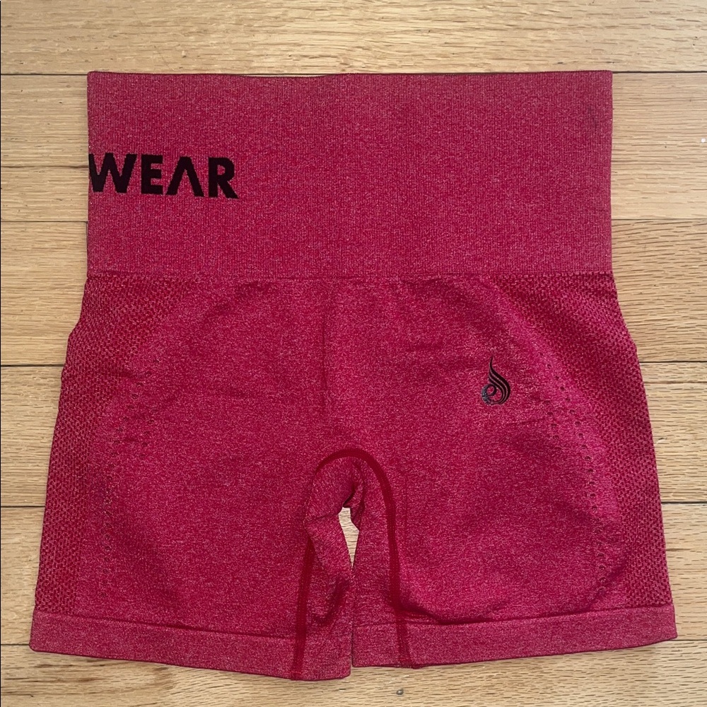 Ryderwear Seamless Staples short - Cherry Red Marl